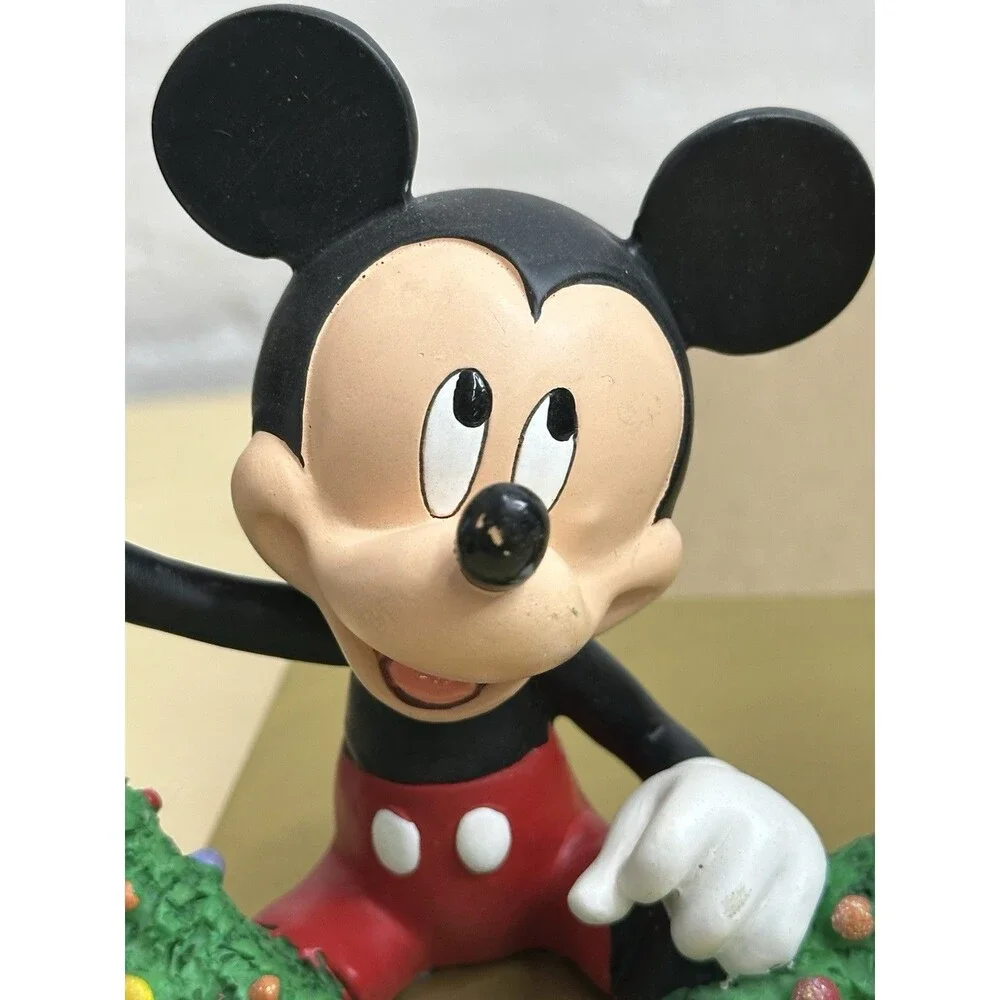 Disney Mickey Mouse & Pluto Garland Christmas Stocking Holder Hanger Vintage